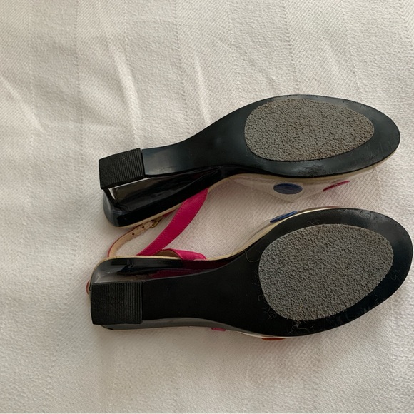 Bob Baker Leather Colorful Polka Dot Slingback Sandals - Picture 6 of 6